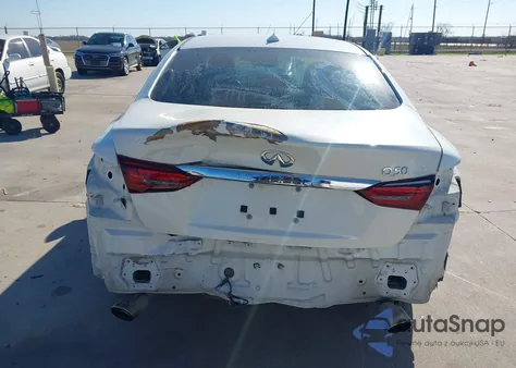 2018 Infiniti Q50 3.0T Luxe z USA, uszkodzony, nr VIN JN1EV7AP5JM361104